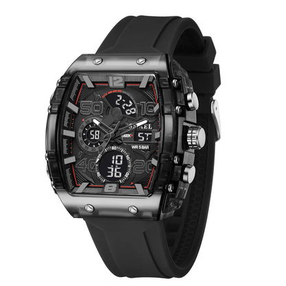 ChronoSquare – fyrkantig herrklocka med dual display