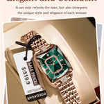 Klocka Karolina (damklocka i stål med kalender & vattenskydd)