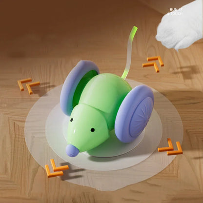 Jaktinstinkt™ Elektrisk kattleksak – Interaktiv mus med automatisk hinderundvikning