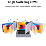 Trippelskärm – portabel LCD-skärm för laptop (1920×1200 IPS, USB-C & USB 3.0)