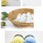 Mjölk-bomullsgarn 40–50 g – 4-trådigt garn för virkning & stickning