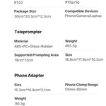 Universal Teleprompter för Kamera & Mobil - Bra när man skapar videos