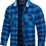 Oversize Herrskjorta – lätt jacka i bomull & flanell med fickor