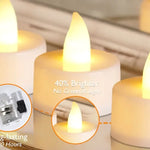 LED värmeljus – batteridrivna dekorationsljus (6–96 st)