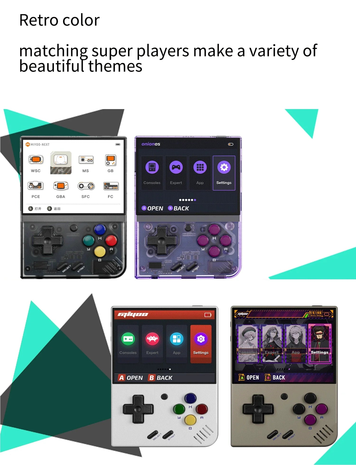 RetroPlay Mini+ – retro spelkonsol för barn & vuxna (3,5” IPS skärm)