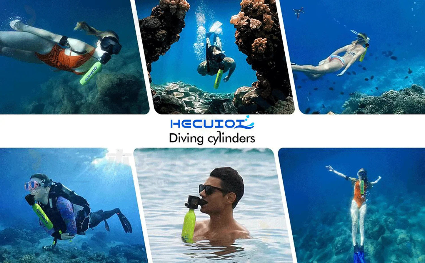 Mini dykflaska 0,5 L – snorkel & dykutrustning för undervattenssimning