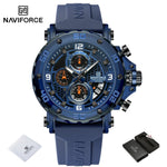 Klocka Marcus (sportig herrklocka med silikonarmband & kronograf)