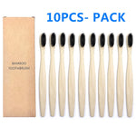 BambuTandborste™ – 10-pack Naturliga Tandborstar