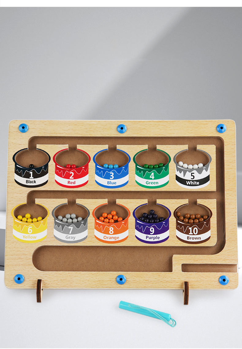 Magneettinen väri- ja numerosokkelo