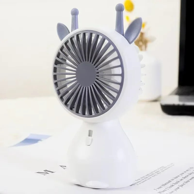 Mini USB-Fläkt med Lampa – Portabel & Laddningsbar