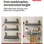 Badrumshylla med sugpropp – aluminium utan borrning