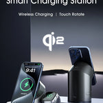 3-i-1 Trådlös Laddstation – Magsafe-Laddare för iPhone, Android, Apple Watch & AirPods