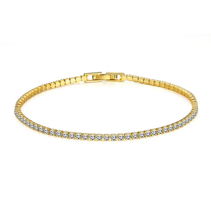 Armband Julia (tennisarmband 2 mm med zirkoner)