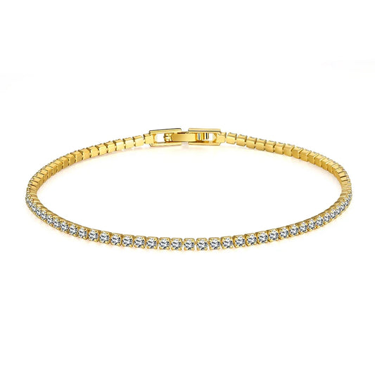 Armband Julia (tennisarmband 2 mm med zirkoner)