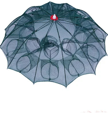 Fiskefälla – hopfällbart nät med 4–24 ingångar