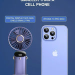 Hopfällbar Mini-Fläkt med Halsrem & Ställ – 3000mAh