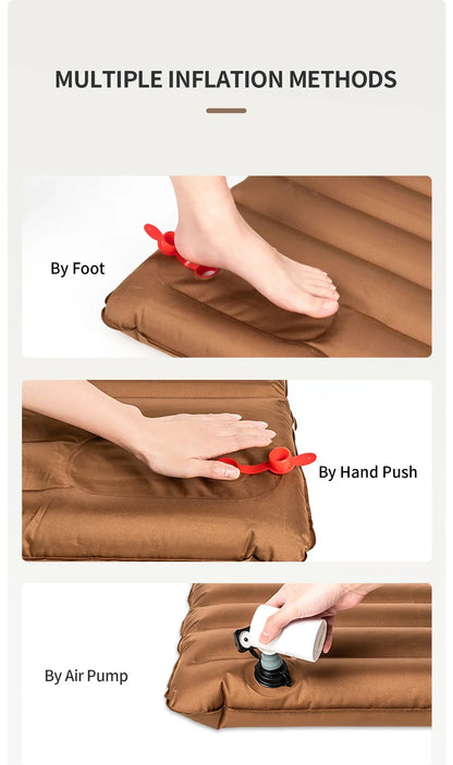 Campingluftmadrass 9cm med Pump