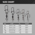 Kalastusleikarit – 50 kpl ruostumatonta terästä, pikalukolla