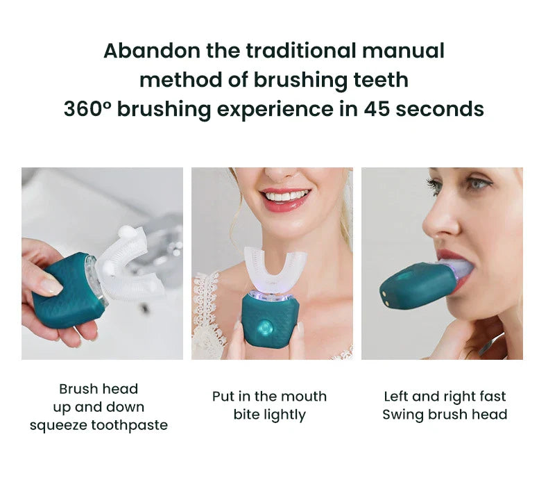 U-Brush™ – Elektrisk Tandborste med 360° Rengöring