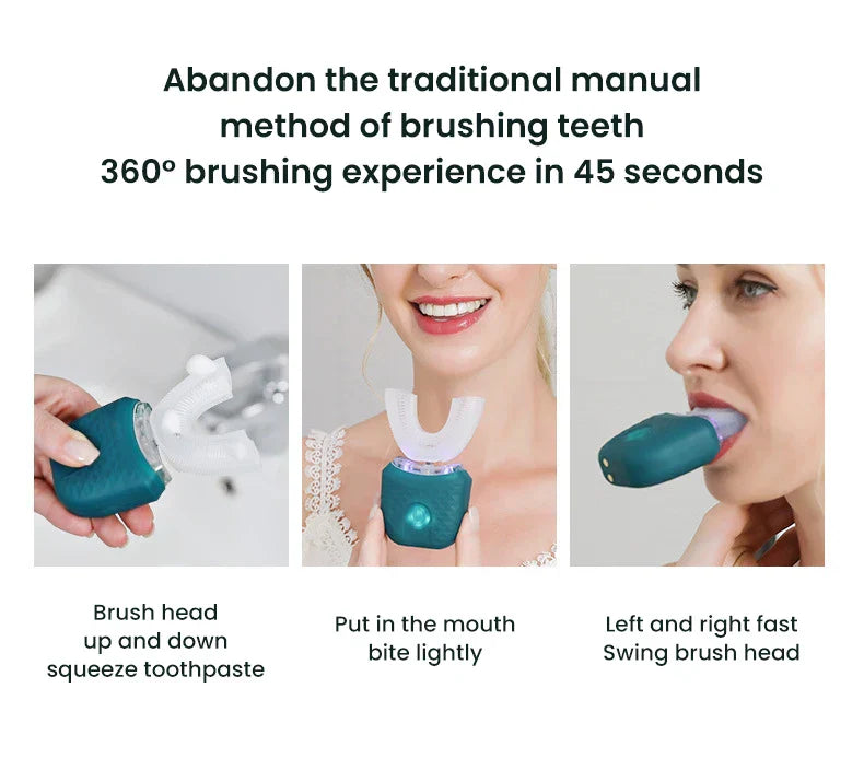 U-Brush™ – Elektrisk Tandborste med 360° Rengöring