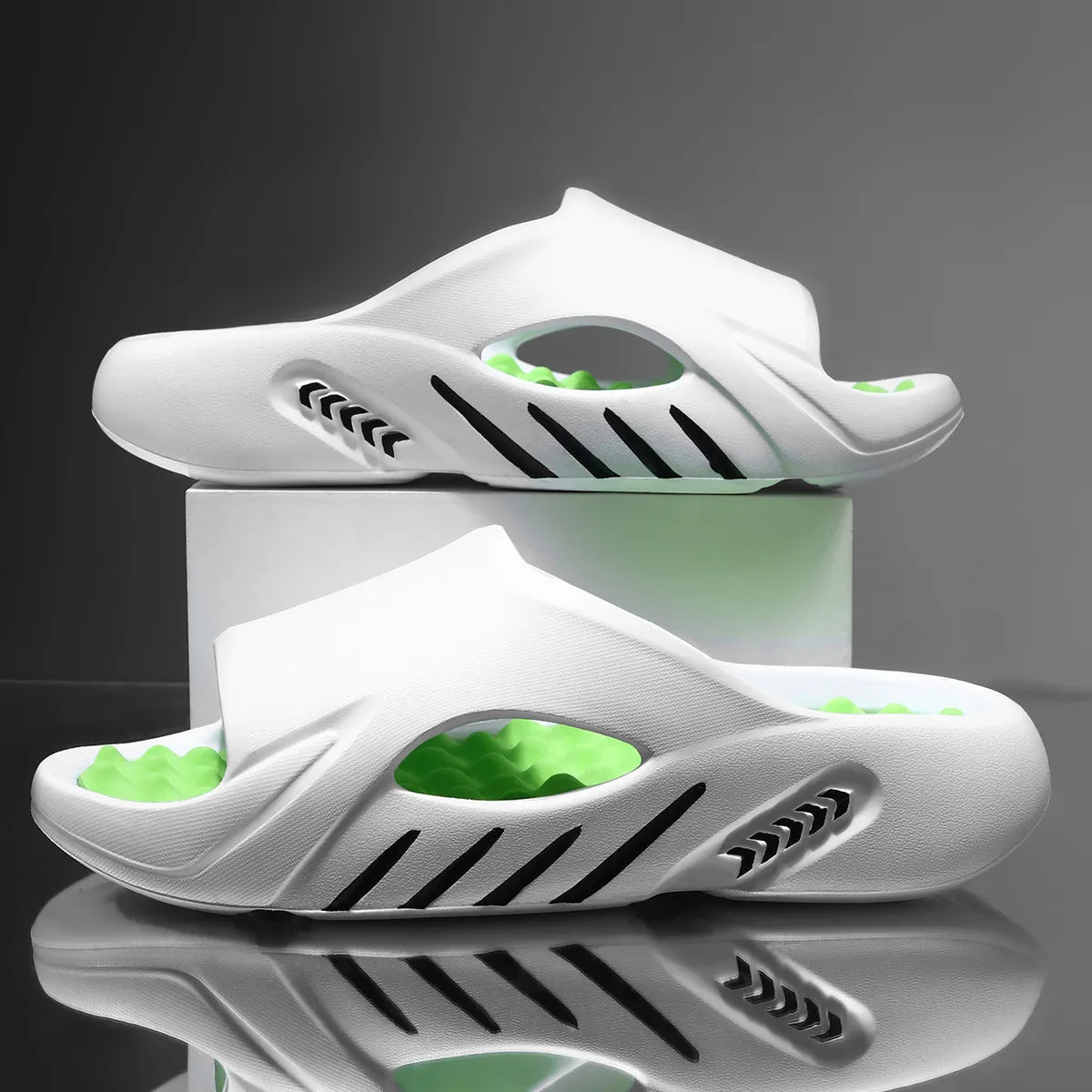 Herrsandaler – halkfria sommar-/badtofflor unisex