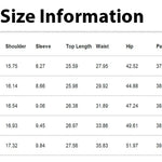 2-delat set dam – kortärmad topp & vida byxor