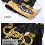 Muay Thai shorts – broderade kickboxningsshorts för vuxna & barn
