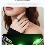 Smart ring – hälsomätning & sportläge, vattentät