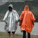 Regnponcho nödfall – vattentät engångsregnjacka för camping & överlevnad