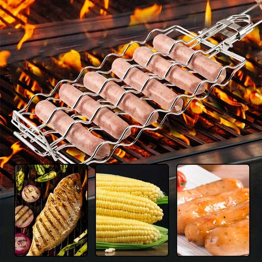 Grillgaller för korv – hopfällbart grillklipp för hotdogs & chorizo