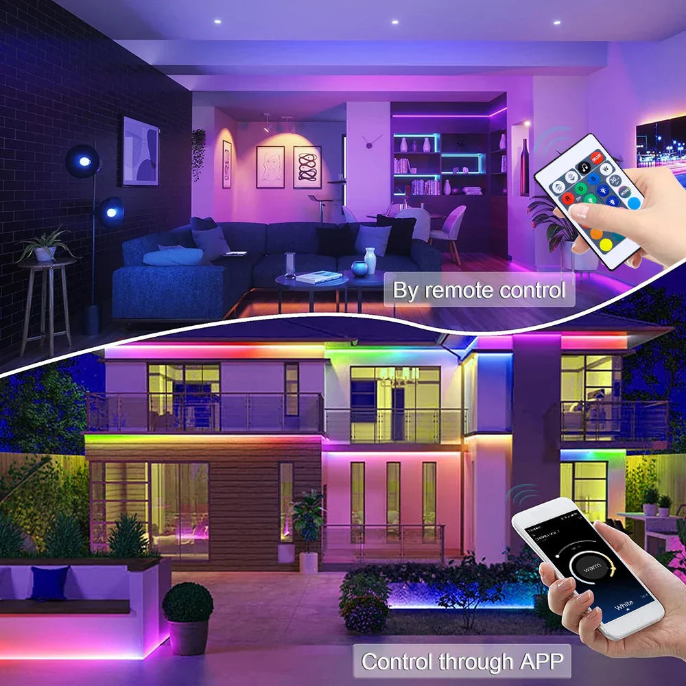 NeonGlow™ – RGB LED-slinga med Musikstyrning