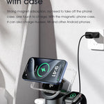 3-i-1 Trådlös Laddstation – Magsafe-Laddare för iPhone, Android, Apple Watch & AirPods