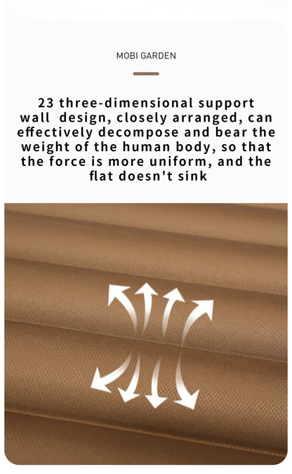 Campingluftmadrass 9cm med Pump