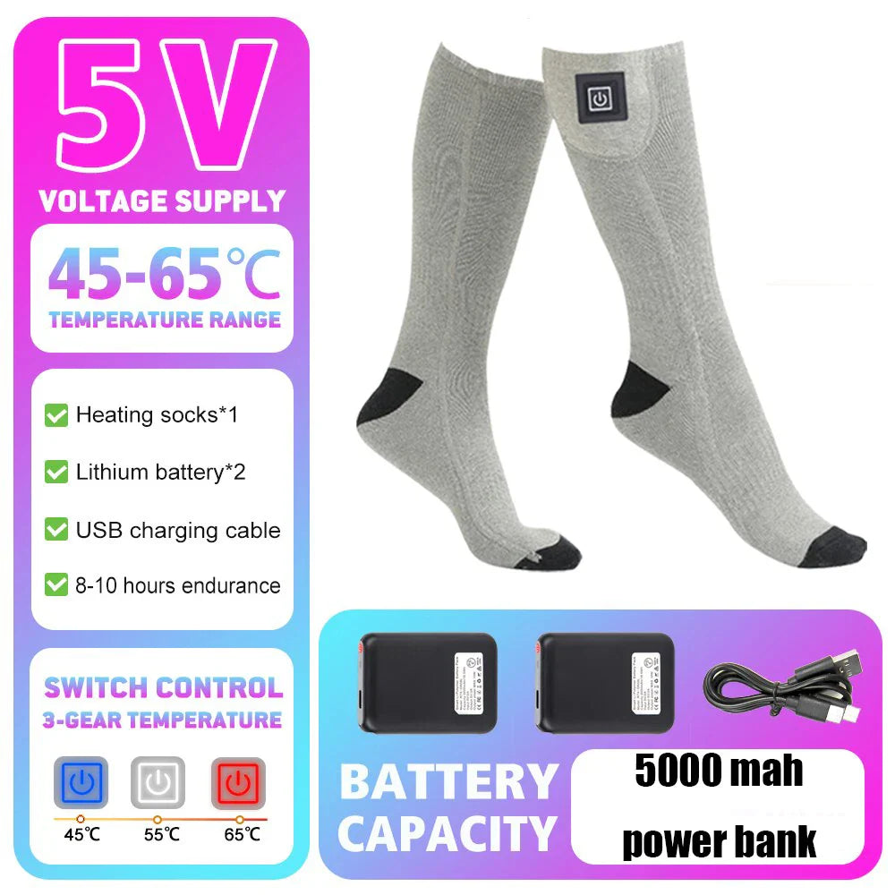 Uppladdningsbara Värmestrumpor – Vinterkomfort
