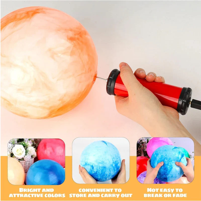 Morsomme og fargerike hoppeballer, 20 cm i størrelse, med pumpe for enkel oppblåsing