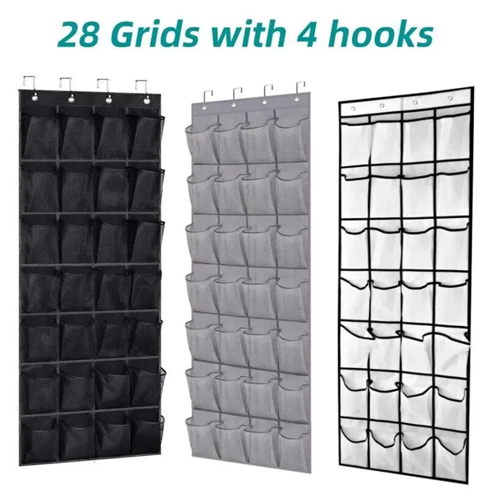 Skoförvaring över dörr – 28 fickor