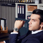 Herrklocka – rostfritt stål & datumvisning