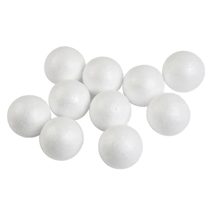Polystyrenkulor – frigolitbollar för pyssel & dekoration (10 st, 50–100 mm)
