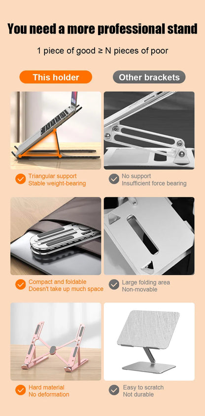 Justerbart Hopfällbart Laptopställ