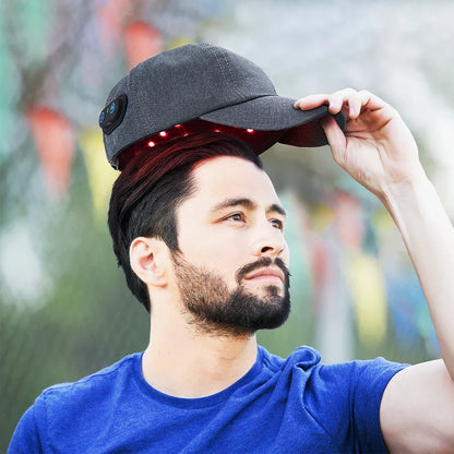 LED hårväxtmössa – rött ljus mot håravfall & för hårväxt