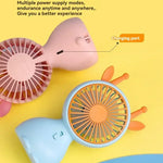 Mini USB-Fläkt med Lampa – Portabel & Laddningsbar