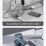 3-i-1 Trådlös Laddstation – Magsafe-Laddare för iPhone, Android, Apple Watch & AirPods