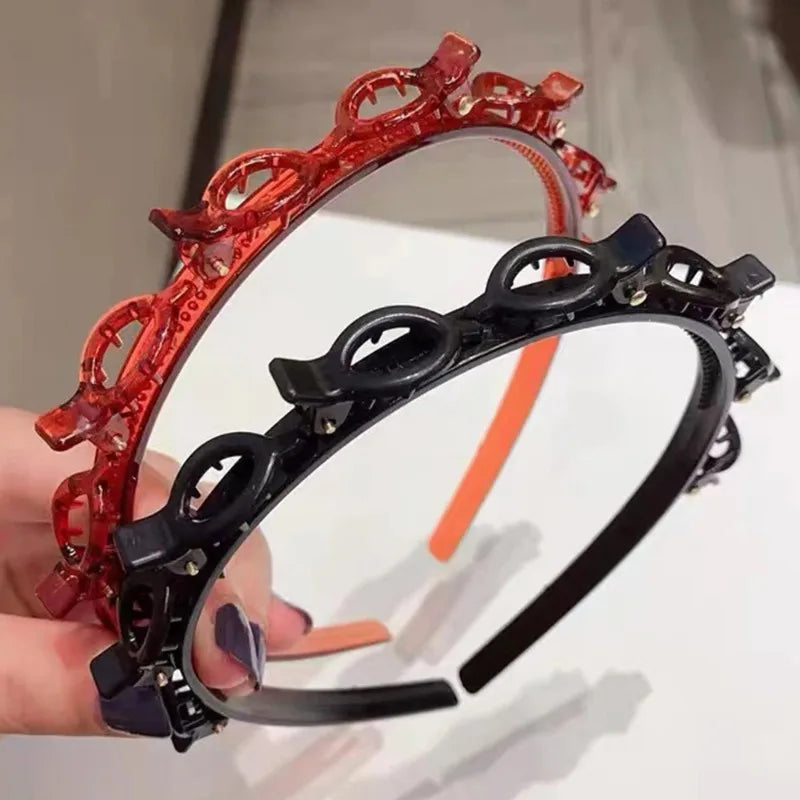 Non-slip hårband med klämma – snygg håraccessoar för vardag & fest