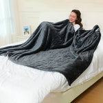 Smart Elektrisk Filt – Flanell och Lammskinn