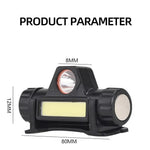 Ladattava otsalamppu – voimakas LED-valo magneetilla ja USB-liitännällä