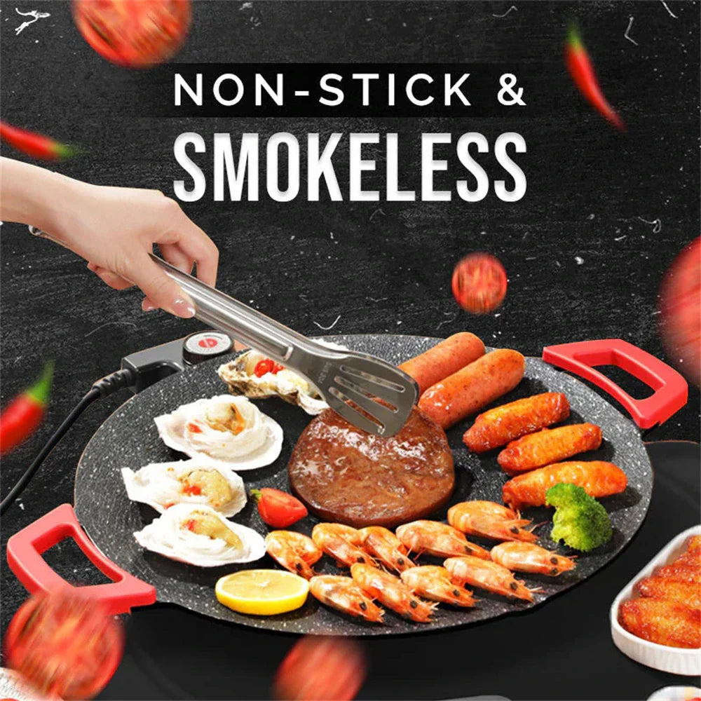GrillPannan™ – Rökfri Elgrill – Non-stick BBQ Teflon 30 cm