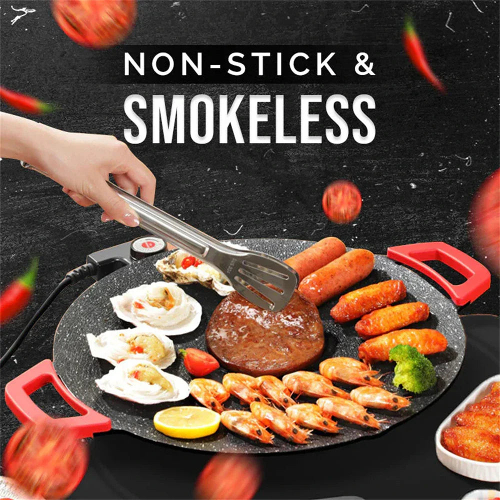 GrillPannan™ – Rökfri Elgrill – Non-stick BBQ Teflon 30 cm