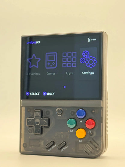 RetroPlay Mini+ – handhållen spelkonsol 3,5” skärm (64–128 GB, Onion OS)