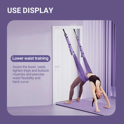 Yoga stretchband – elastiskt träningsredskap för ben & midja