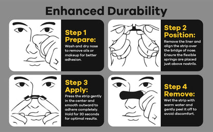 Nässtrips mot snarkning – 30/60/90/150 st andningsplåster för bättre sömn